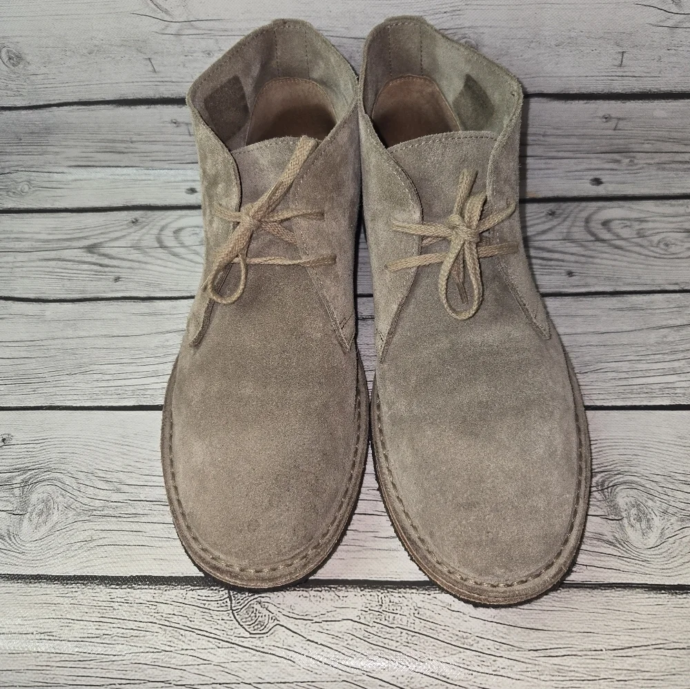 Rhodes Made in Italy Suede Chukka Boots Desert Style Crepe Sole Size 10